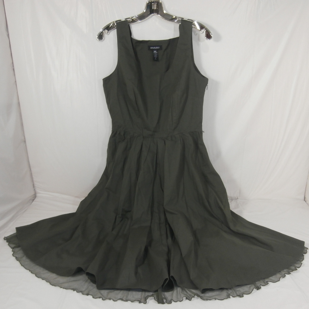 IDEOLOGY Size 14 Green Women's Sleeveless Dress
